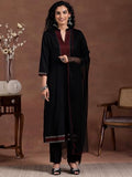 Libas Women'S Pure Cotton Kurta Set (275940R Black M
