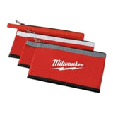 Milwaukee 48-22-8193 Canvas Zipper Pouch (3 Pack)