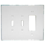 GlassAlike Triple (Switch/Switch/Decora) Combo Acrylic Mirror Switch Plate