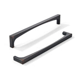 khtumeware 10 Pack Solid Handles 8-Inch(203mm) Oil Rubbed Bronze Cabinet Pulls,Heavy Duty Venetian Bronze Handles Cupboards, Dra