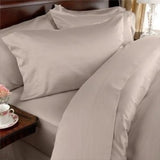 Elegance Linen 1500 Thread Count Queen Size Egyptian Quality 3pcs Duvet Cover Solid Beige/TAN-New