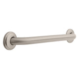 Safety First 5918SN Beveled Edge Concealed Mount Safety Bath and Shower Grab Bar, 11/4Inch x 18Inch, Satin Nickel