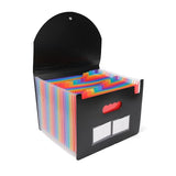 Neomate 24-Pocket Expanding File Organizer | A4/Letter Size Accordion Folder with Adjustable Buckle | Portable Document Organize