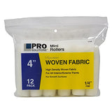 Pro Solutions 41426 Signature, White Woven Mini Roller Cover, 4 x 1/4 Nap