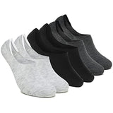 Xjarvis 3 Pairs No Show Low Cut Loafer Unisex Socks For Men & Women With Combed Cotton For Sports Running & Hiking Pack Of 3 (Free Size) Multicoluor,Black, Dark Grey, Gr,,B0B51N5TJR