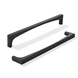 khtumeware 2 Pack Solid Handles 12-Inch(305mm) Matte Black Cabinet Pulls,Heavy Duty for Kitchen Cabinets, Cupboards, Drawers and