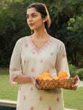 Libas Women'S Cotton Straight Kurtas (29457O_Off White_S)
