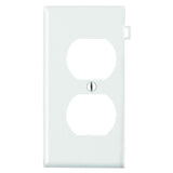 Leviton 0020PSE800W End Panel Sectional Wallplate For MultiGang Installation, White