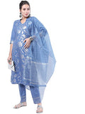 KETCH Polyester Womens Kurta&Pant&Dupatta (KHK3000199_Blue