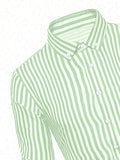Toplot Shirt For Men || Mens Casual Shirts || Full Sleeve || Regular Fit || Striped (Strip-Shirt-5219-Pista-S),Pista,,B0DQPRXJKR