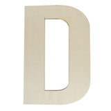 Wooden Letters 12 Inch, Big Wooden Letter D Shapes Cutouts Blank Unfinished Large Wood Alphabet Letters for DIY Crafts Wall Deco