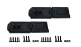 QCAA Extra Heavy Duty Concealed Safety Hasp, Flexible Link, with Hardened Staple, 6-1/4 Single Flexible, Black Coated, 2 Pack