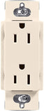 Lutron CAR-15-LA Claro 15-Amp Receptacle, Light Almond