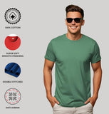 ADRO T Shirts Pack of 2 Mens Tshirts Cotton T Shirts for Men Tshirt T-Shirts Combo T Shirts Tshirts for Men Plain Solid Tshirts Purple Pista Tshirt for Men RCM2-PLN-PU-PT-XL,Purple,Pista