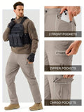 Toplot Men'S Functional Straight-Fit Cargo Pants (Men-Zip-Cargo-5216-Dolphin-32),Dolphin,32,B0DQYJH98S