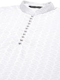 See Designs Cotton Men White Chikankari Embroidered Straight Kurta With Pyjama White 2Xl