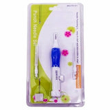 S S Mart Blue Punch Needle Embroidery Kit, 3 Sizes Needle Pen Set, Diy Craft Sewing Tool, Blue & White