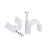 Uxcell 12Mm Cable Wire Clips NailIn Wire Nail Clamps Cord Organizer Tie Holder 100Pcs