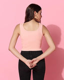 Toplot Women'S Combo Solid Ribbed Scoop Neck Sleeveless Slim Fit Tank Top Pack Of 2 (Combo-5069-Gry-Pch-M),Grey-Peach,,B0CG5JJSJZ