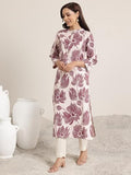 Libas Women'S Cotton Kurta (29420O_Mauve_L)