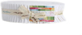 Bella Solids White Honey Bun 40 1.5inch Strips Moda Fabrics 9900HB 98