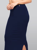 Lyra Lycra Saree Shapewear Petticoat For Womens Sarees Navy Navy M