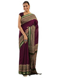 Libas Womens Printed Cotton Blend Saree With Blouse Piece