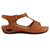 Shoetopia Women'S Block Heel Sandal,Tan,6,B0BSCBWY2J