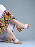 Shoetopia Embellished Pearl Kitten Heels For Women & Girls /Eu40,White,7,B0DRJFWQKM