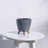 Ugaoo Lagos Pot Grey | Flower Pot For Indoor, Outdoor, Home, Garden