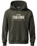 Adro Mens Abstract Design Backside Printed Hoodies In Premium Cotton Fleece 340 Gsm (H23-M-Chl-Ol_Olive_2Xl)