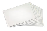 Cardinal Tabloid Paper Index Dividers, 11 x 17, 8Tab, Clear