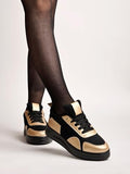 Shoetopia Women'S Sneakers Golden,Golden,6,B0CMXQTRSF