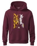 Adro Mens Hoodies With Naruto Uzumaki Anime Printed, 100% Cotton 340Gsm Warm & Soft Fabric. (H23-M-Nrr-Mr_Maroon_L)