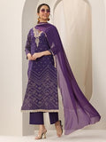 Libas Women'S Cotton Kurta Sets (99132O_Purple_M)