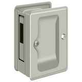 Deltana SDAR325U15 Heavy Duty Pocket Lock; Adjustable; 3-1/4 x 2 1/4 Sliding Door Receiver; Satin Nickel Finish