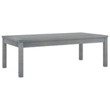 vidaXL Outdoor Coffee Table - Solid Acacia Wood - Gray Wash Finish - Slatted Tabletop Design - Weather Resistant - Perfect for Patio, Garden, Deck or Poolside Use