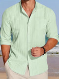 Leriya Fashion Men'S Solid Regular Fit Shirt (Lf-Ms-6242_Green