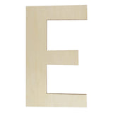 Wooden Letters 12 Inch, Big Wooden Letter E Shapes Cutouts Blank Unfinished Large Wood Alphabet Letters for DIY Crafts Wall Deco