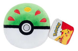 Pokemon 4 Pokeball Plush - Soft Stuffed Poke Ball Toy with Weighted Bottom (Friend Ball)