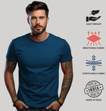 ADRO T Shirts Pack of 2 Mens Tshirts Cotton T Shirts for Men Tshirt T-Shirts Combo T Shirts Tshirts for Men Plain Solid Tshirts Teal Mustard Tshirt for Men RCM2-PLN-SB-MU-M,Teal,Mustard