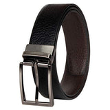 Sidewok Reversible Genuine Leather Belts For Men Casual/Formal Black/Brown (SdwkItl01)