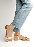 Shoetopia Women'S Mesh Sandal,Golden,8,B0C3RGHLZK