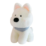 WUFUVAP Cute West Highland White Terrier Dog Stuffed Animals Soft West Highland Plush Scottish Terrier Westie Puppy Stuffed Dog
