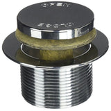 4163085 Drain Bath 1-1/2 Keeney Foot Lok Stop 1-1/2 In. D Chrome Plastic Bath Drain Half Pack (Pack Of 1)