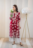 Anni Designer Women'S Rayon Blend Chikankari Embroidered Straight Kurta (Sceros Pink_Xxl_Pink_Xx-Large),Pink,2XL,Rayon Blend,Regular,Kurta
