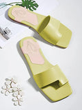 Shoetopia Girls Flat-103 Green Flat Sandal - 5 Uk (Girls-Flat-103-Green),Green,5,B0CQK3VPXG