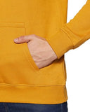 Adro Men'S Cotton Neck Hooded Sweatshirt (H21-M-Nky-Mu_Mustard_S)