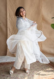 Gosriki Women'S Rayon Viscose Printed Straight Kurta With Pant & Dupatta (Tifa White-Gs_Xl_White_X-Large),White,,B0F26Q2NH7