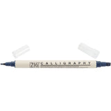 Zig Memory System Calligraphy Dual Tip Marker, Navy (MS3400035)